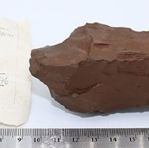 Profile of adze preform with artifact slip