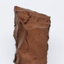 Lengthwise view from rear of adze preform