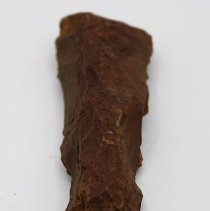 Lengthwise view of adze preform