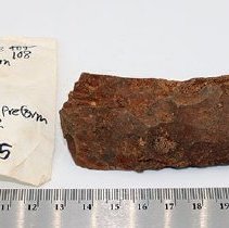 Adze preform #2 with artifact slip