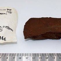 Adze preform #3 with artifact slip