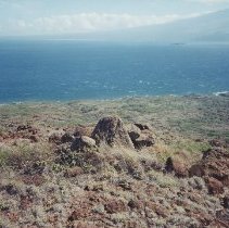 Pointing stone at Site 648