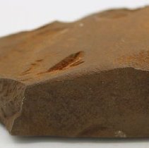 Profile of basalt adze fragment