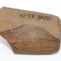 Profile adze fragment with alternate id number visible