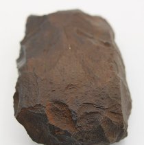 Closeup lengthwise of a basalt adze blank