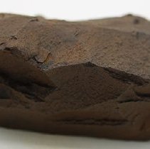 Closeup profile of basalt adze blank