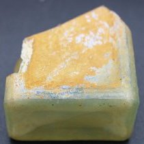 Close up side of glass bottle bottom