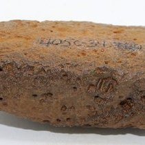 Profile of adze preform with alternate id number visible