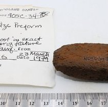 Adze preform with artifact slip and ruler