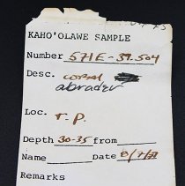 Artifact slip for a coral abrader