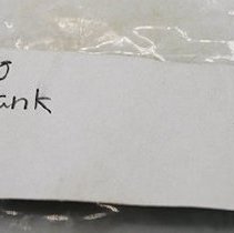 Artifact bag label for adze blank