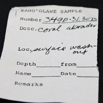 Artifact slip for a coral abrader