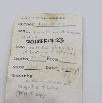 Artifact slip for small rectangular adze