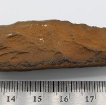 Quadrangular adze with ruler