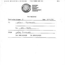Fax message from Simonds to Fairbanks 12/16/1996
