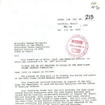 First page of Standing Committee Report for SB1607