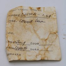 Artifact slip for cowrie shell lure (lu he'e)