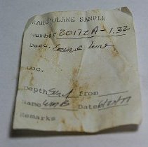 Artifact slip for lu he'e (cowry shell lure)