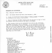 Memorandum for distribution Dec 1, 1980