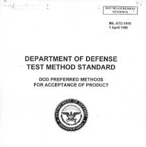 DOD Test Method Standard cover page