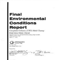 Final Environmental Conditions Report-cover