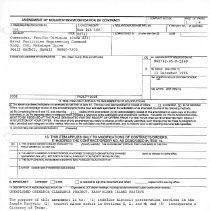 UXO Clearance Project Amendment 1 pg 1