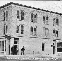 Schaller building. Okanogan, Wn. F.S.M."