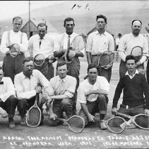 First Annual Tournament "Okanogan County Tennis Association" at Okanogan, Wash. - 1911 Frank Matsura Foto