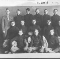 HIGH SCHOOL FOOTBALL TEAM. OMAK, WASH.  1911 - '12.   F.S.M.