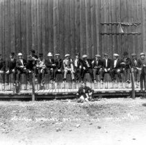 OKANOGAN BACHELORS BUT ONE.  1913.  FRANK MATSURA PHOTO  #3213