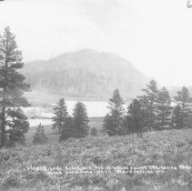 LEADER LAKE RESERVOIR FOR Pleasant Valley IRRIGATION PROGECT. NEAR OKANOGAN, WASH.  FRANK MATSURA PHOTO