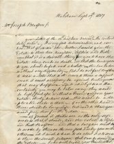 Letter from Theodore Lyman to Joseph Bragdon Jr.