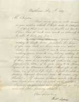 Letter from Theodore Lyman to Joseph Bragdon Jr.