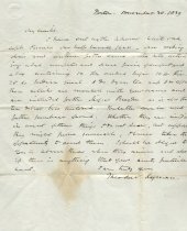 Letter from Theodore Lyman Jr. to Joseph Bragdon Jr.