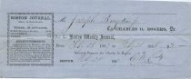 Boston Weekly Journal Receipt