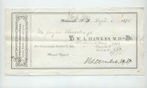 Receipts for Medical Expenses from Dr. Hawkes