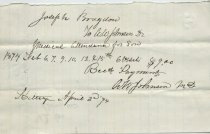 Receipts for Medical Expenses from Dr. A.W. Johnson