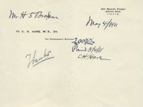 Receipt for Medical Expenses from Dr. C.H. Hare