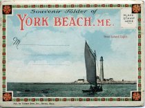 Souvenir postcard folder of York Beach, ME