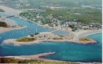 Air View of York Harbor, Maine