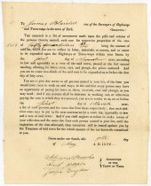 Letter to James Blaisdell from Assessors of the Town of York