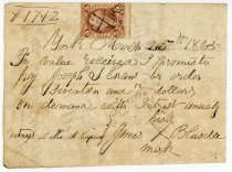 Payment receipt from James Blaisdell or M. Simpson to Joseph S. Grant