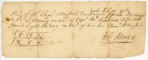 Payment receipt of Ebenezer Blaisdell