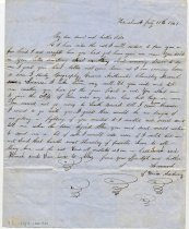 Letter from Andrew Leonard Emerson to his family