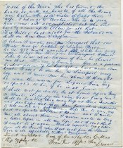 Letter from Andrew Leonard Emerson to his family