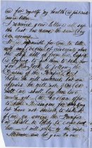 Letter from Andrew Leonard Emerson to his parents
