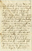 Letter from Andrew Leonard Emerson to his mother