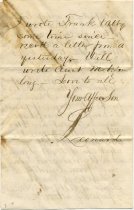 Letter from Andrew Leonard Emerson to his mother