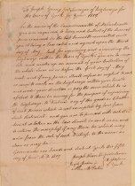 Letter to Joseph Young from Selectmen of York