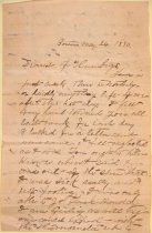 Letter to Lettie B. Parry